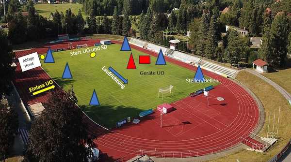 Geländeplan für die Sparte IGP 