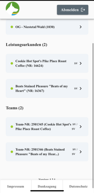 eLu - Startbildschirm