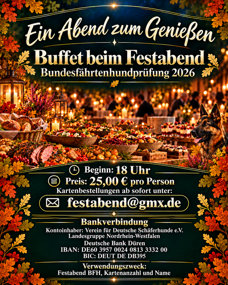 Einladung zum Festabend